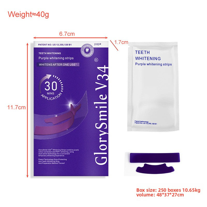 Purple Teeth Whitening Strips